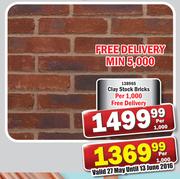 Clay Stock Bricks-Per 1000