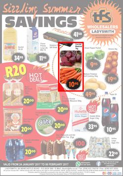 TFS Wholesalers : Sizzling Summer Savings (24 Jan - 6 Feb 2017), page 1