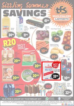 TFS Wholesalers : Sizzling Summer Savings (24 Jan - 6 Feb 2017), page 1