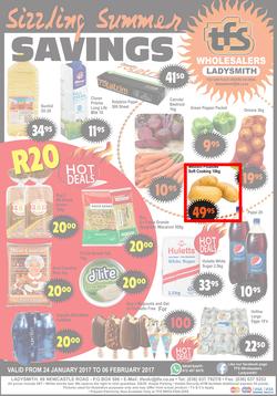 TFS Wholesalers : Sizzling Summer Savings (24 Jan - 6 Feb 2017), page 1