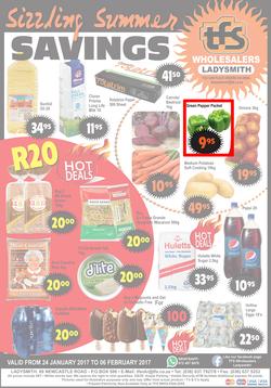 TFS Wholesalers : Sizzling Summer Savings (24 Jan - 6 Feb 2017), page 1