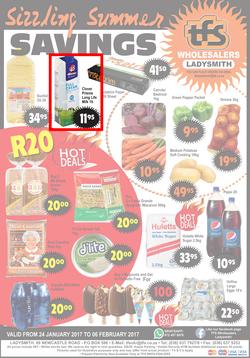 TFS Wholesalers : Sizzling Summer Savings (24 Jan - 6 Feb 2017), page 1