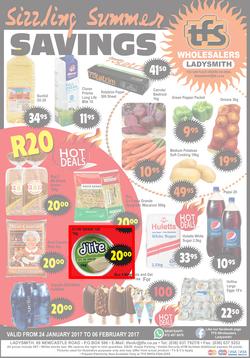 TFS Wholesalers : Sizzling Summer Savings (24 Jan - 6 Feb 2017), page 1