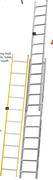 Gravity 10 Step Fibreglass Lean-To Ladder