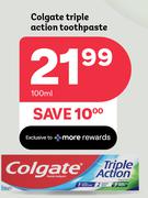 Colgate Triple Action Toothpaste-100ml