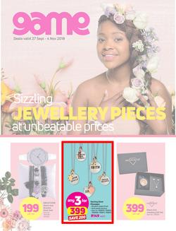 Game Jewellery : Sizzling Jewellery Pieces At Unbeatable Prices (27 Sept - 4 Nov 2018), page 1