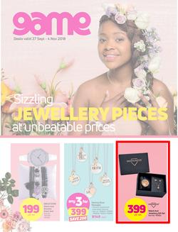 Game Jewellery : Sizzling Jewellery Pieces At Unbeatable Prices (27 Sept - 4 Nov 2018), page 1