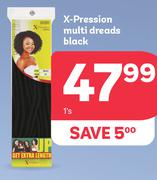 X-Pression Multi Dreads (Black)