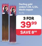 Darling Yaki Ombre 1.39,4/24, Black Copper-For 3