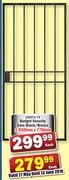 Budget Security Gate Black/Bronze 1950x770mm