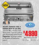 Alva Mojave Stainless Steel 4 Burner Drop In Gas BBQ