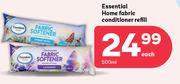 Essentials Home Fabric Conditioner Refill-500ml Each