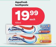 Aquafresh Toothpaste-100ml Each