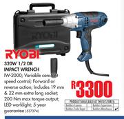 Ryobi 320W 1/2 DR Impact Wrench