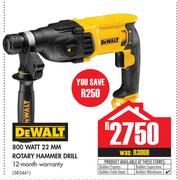 DeWalt 800 Watt 22 MM Rotary Hammer Drill