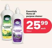 Essentials Home All Purpose Cleaner-750ml Each