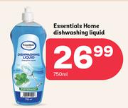 Essentials Home Dishwashing Liquid-750ml