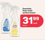 Essentials Home Multi Surface Cleaner-500ml Each