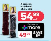 Xpression Ultra Braid #1, #4, #35-Each