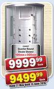 Quarter Round Steam Shower 900x900mm-Each