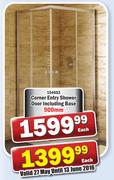 Corner Entry Shower Door Including Base 900mm-Each