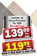Glazed Porcelain 80x80mm-Per Sqm