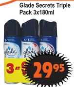 Glade Secrets Triple Pack-3 x 180ml