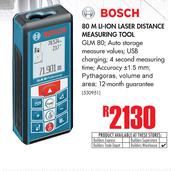 Bosch 80 M Li-Ion Laser Distance Measuring Tool