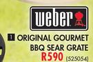Weber Original Gourmet BBQ Sear Grate