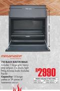 Megamaster 750 Black Built-In-Braai