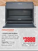 Megamaster 1M Black Built In Braai