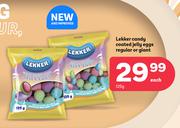 Lekker Candy Coated Jelly Eggs Regular Or Giant-125g Each