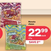 Monsta Chews-375g Each