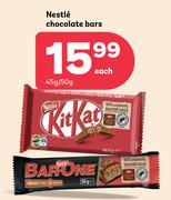 Nestle Chocolate Bars-45g/50g Each