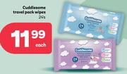 Cuddlesome Travel Pack Wipes-24's Pack Each