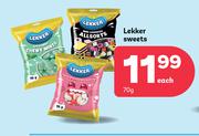 Lekker Sweets-70g Each