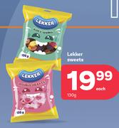Lekker Sweets-130g Each