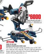 Ryobi 2000 W 305MM Sliding Compound Mitre Saw