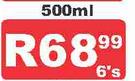 Jik Bleach-6's x 500ml