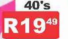 Comfitex P/Liner-40's