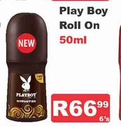 Play Boy Roll On-6's x 50ml