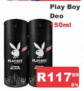 Play Boy Deo-6's x 150ml
