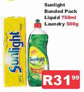 Sunlight Banded Pack Liquid 750ml Or Laundry 500g