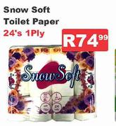 Snow Soft Toilet Paper 1 Ply-24's