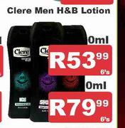 Clere Men H & B Lotion-6's x 0ml