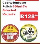 Cobra/Sunbeam Polish Selected Variants-6's x 350ml