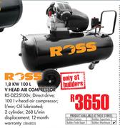Ross 1.8 KW 100Ltr V Head Air Compressor
