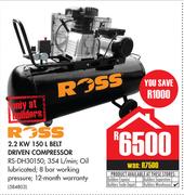 Ross 2.2 KW 150L Belt Driven Compressor