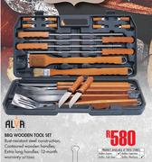 Alva BBQ Wooden Tool Set