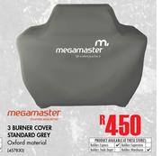 Megamaster 3 Burner Cover Standard Grey Oxford Material